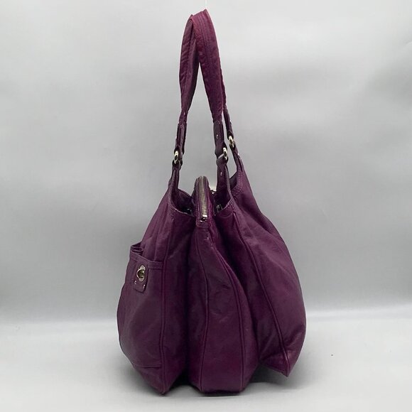 Marc Jacobs Purple Leather Totally Turnlock Teri Tote Bag - Picture 3 of 11